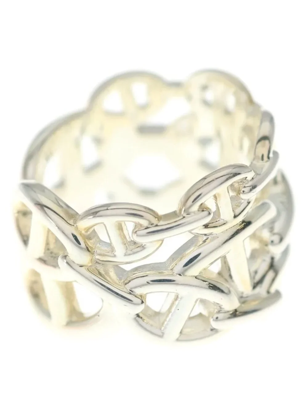Hermes Chaine D'ancre GM Ring Silver